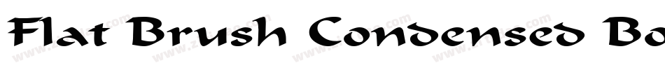 Flat Brush Condensed Bold字体转换
